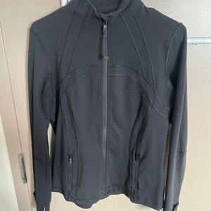 Black lululemon define Jacket with Fitted Design and High Collar